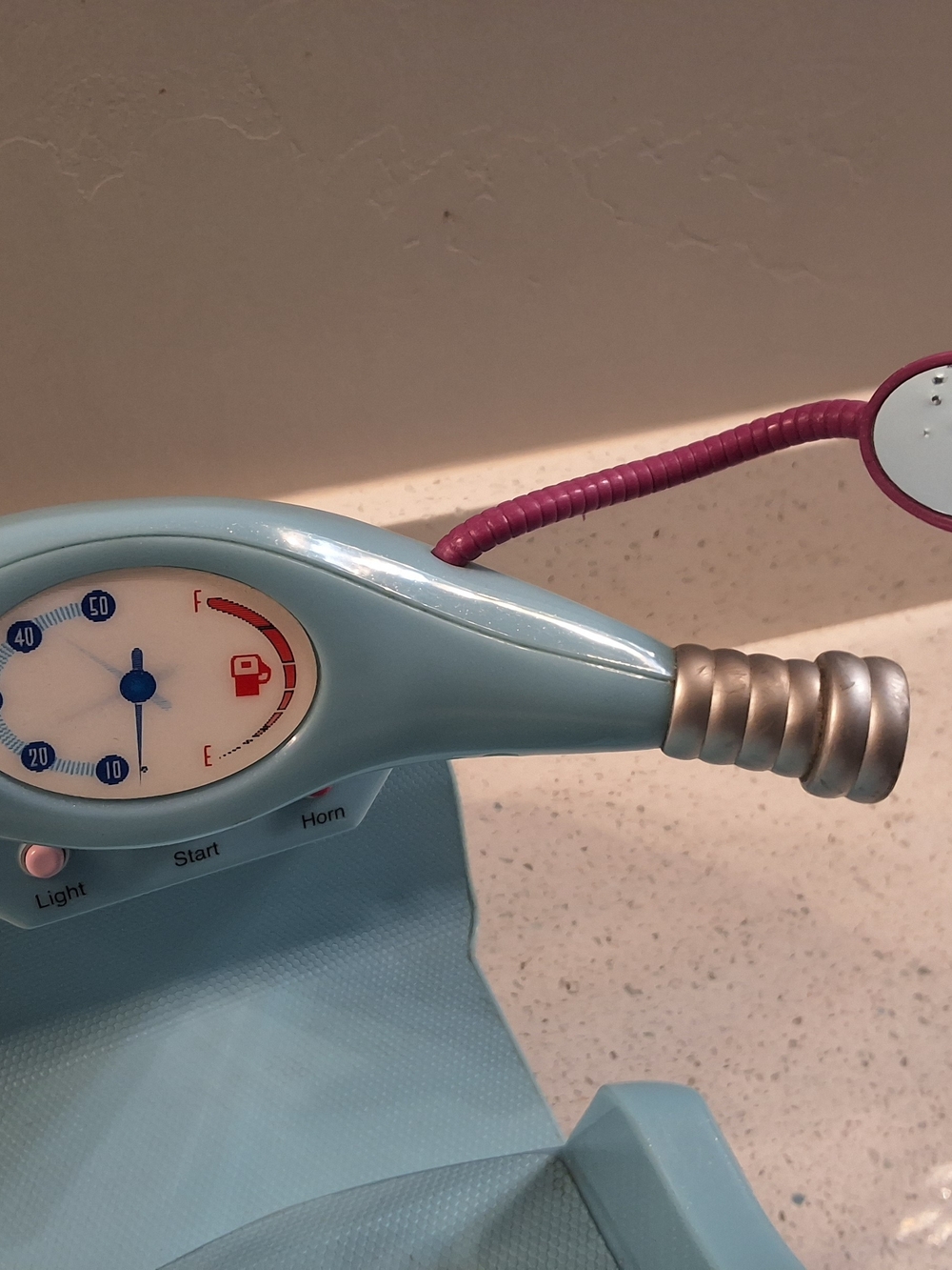 American Girl Light Blue Ride-On Scooter with Pink Floral Decal - Picture 5 of 11